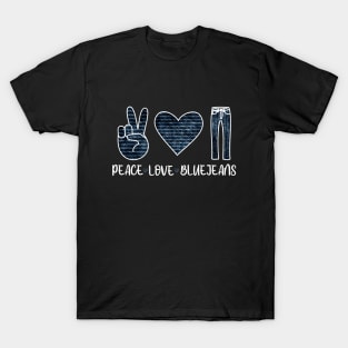 Peace Love & Blue Jeans T-Shirt